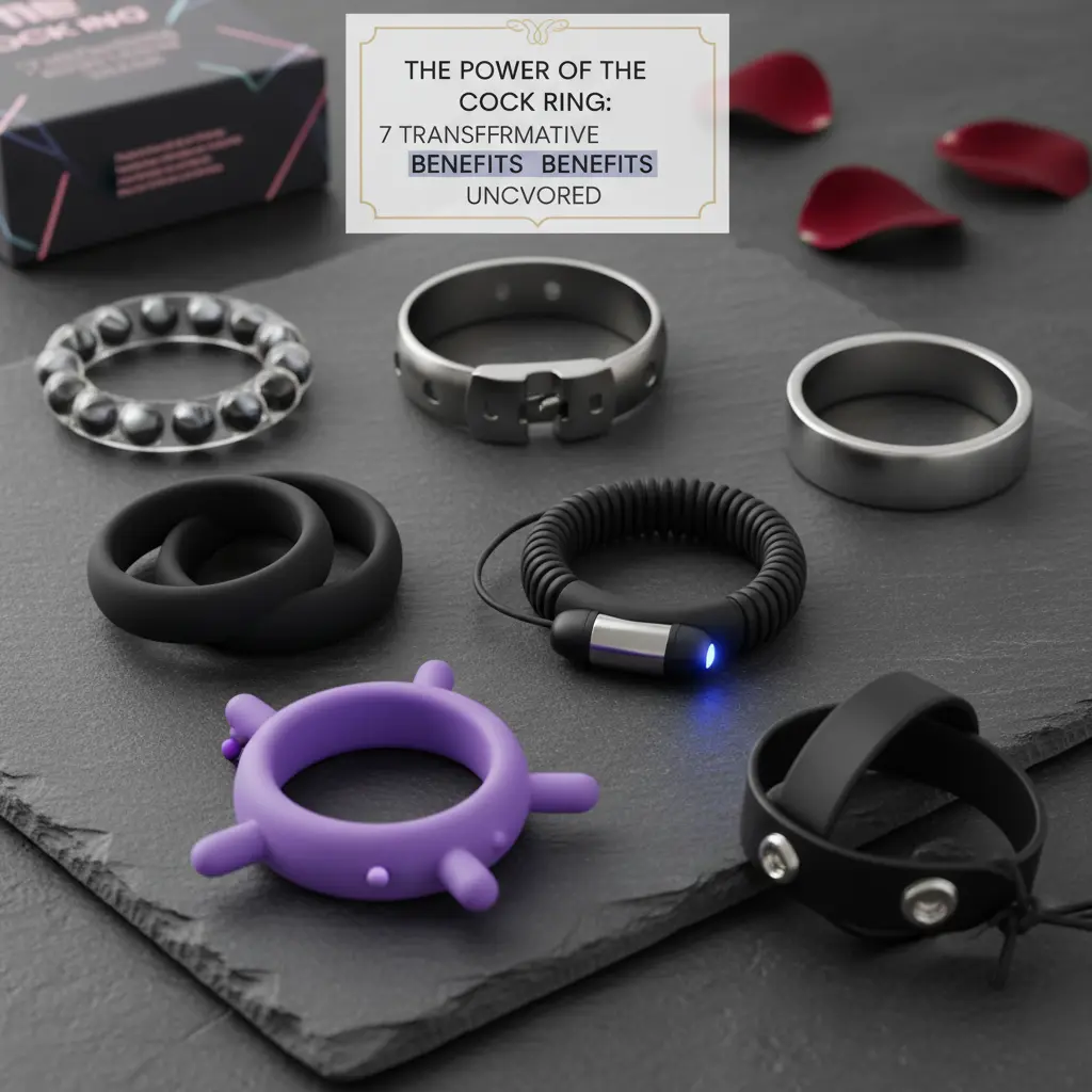 A collection of different types of cock rings, helping to explain what does a cock ring do by showing its variety.