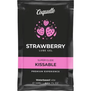 COQUETTE CHIC DESIRE - STRAWBERRY WATER BASED KISSABLE LUBRICANT POCKET 10 ML