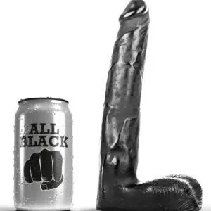 ALL BLACK - DILDO REALISTIC 21 CM