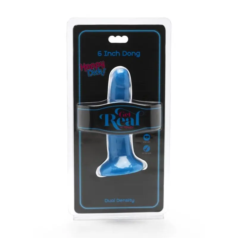 GET REAL - HAPPY DICKS DONG 12 CM BLUE - Image 2