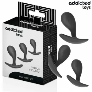 ADDICTED TOYS - SET OF 3 ANAL PLUG SILICONE MODEL 3