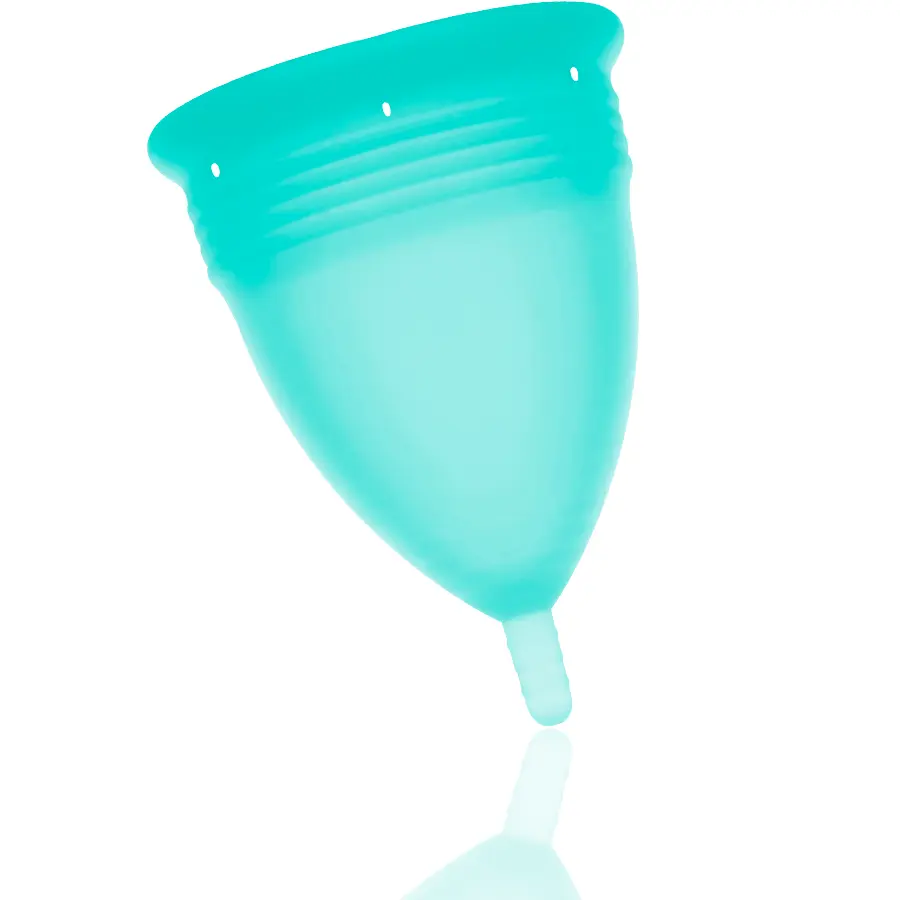 STERCUP - FDA SILICONE MENSTRUAL CUP AQUAMARINE - SIZE L - Image 3