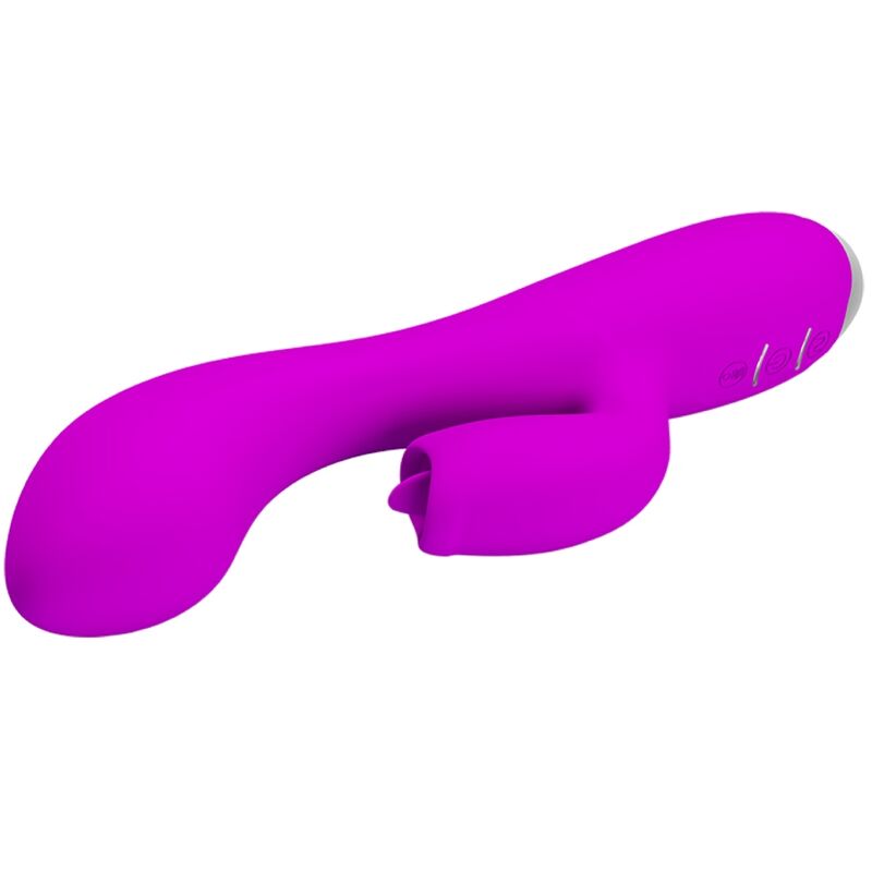 PRETTY LOVE - GLORIA RECHARGEABLE RABBIT VIBRATOR-WATERPROOF PURPLE - Image 4