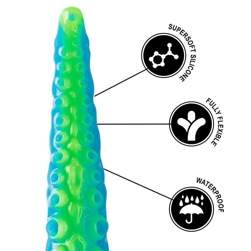 EPIC - SCYLLA FLUORESCENT THIN TENTACLE DILDO LARGE SIZE - Image 8