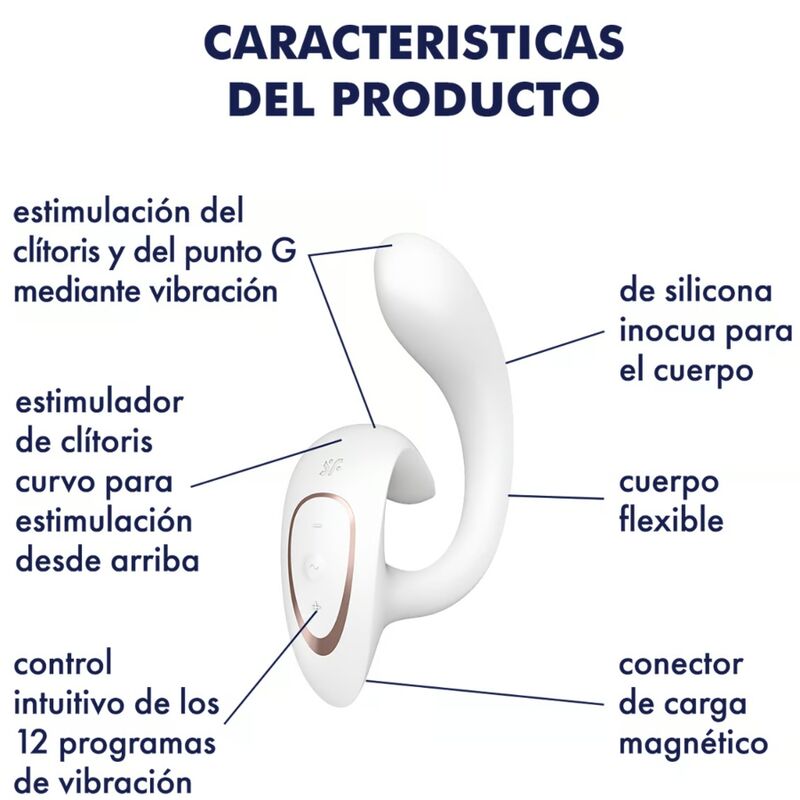 SATISFYER - G FOR GODDESS 1 RABBIT VIBRATOR WHITE - Image 5