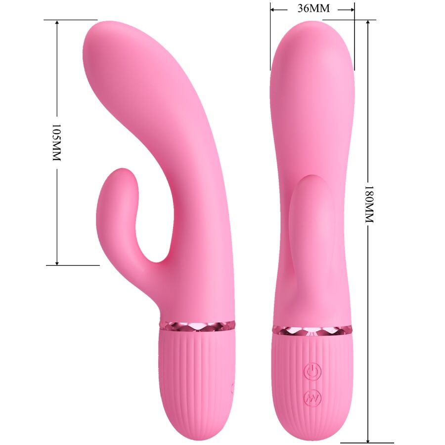 PRETTY LOVE - MARSKI RABBIT VIBRATOR & G-SPOT PINK - Image 7