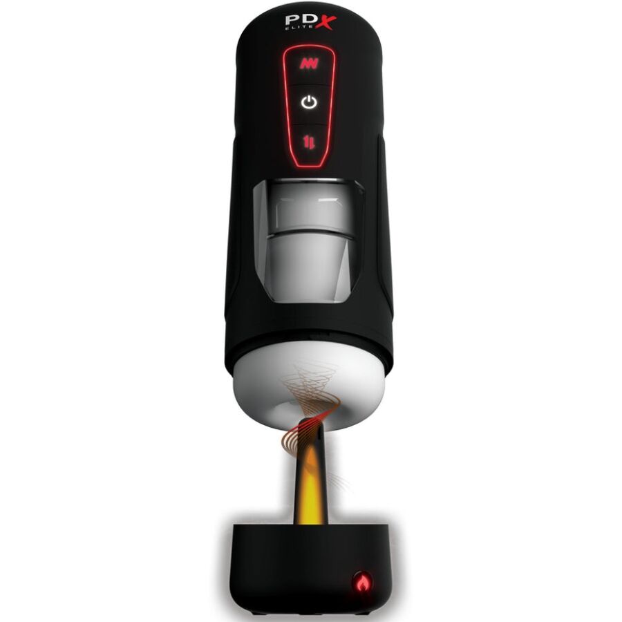 PDX ELITE - MILK ME HOTTER AUTOMATIC MASTURBATOR WITH THRUSTING AND HEAT EFFECT VIBRATION