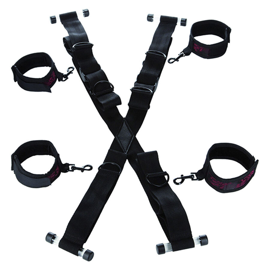 CALEXOTICS - SCANDAL CROSS-SHAPED DOOR HANDCUFFS