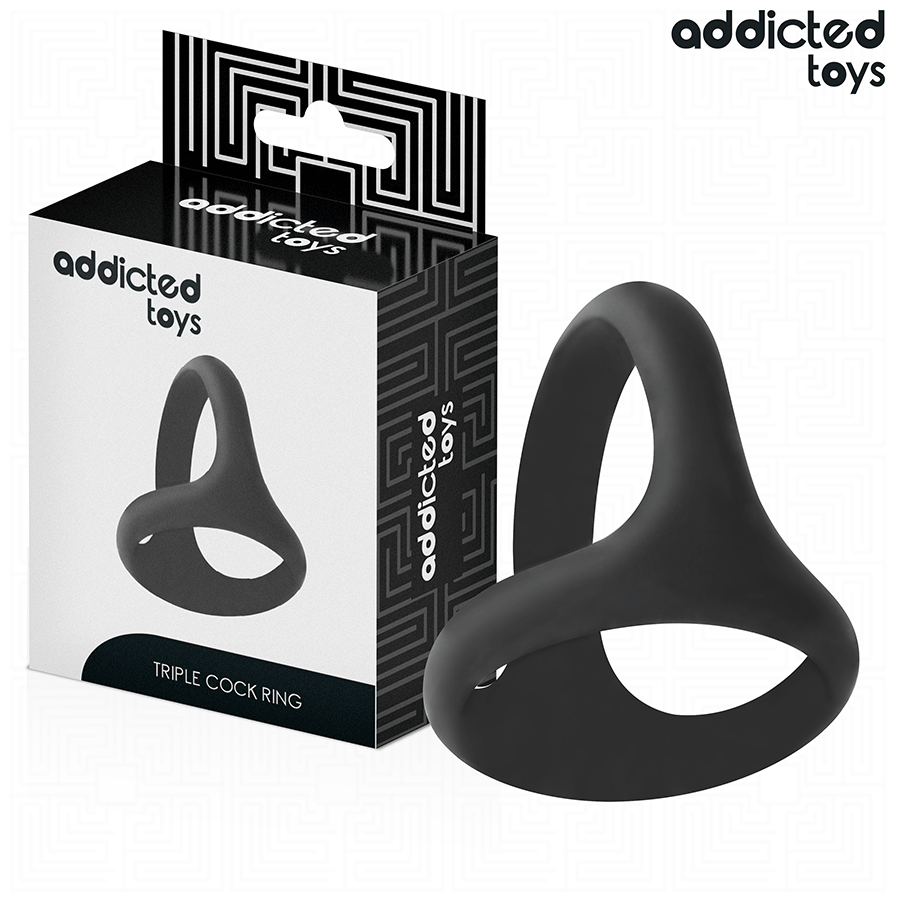 ADDICTED TOYS - THICK TRIPLE PENIS RING
