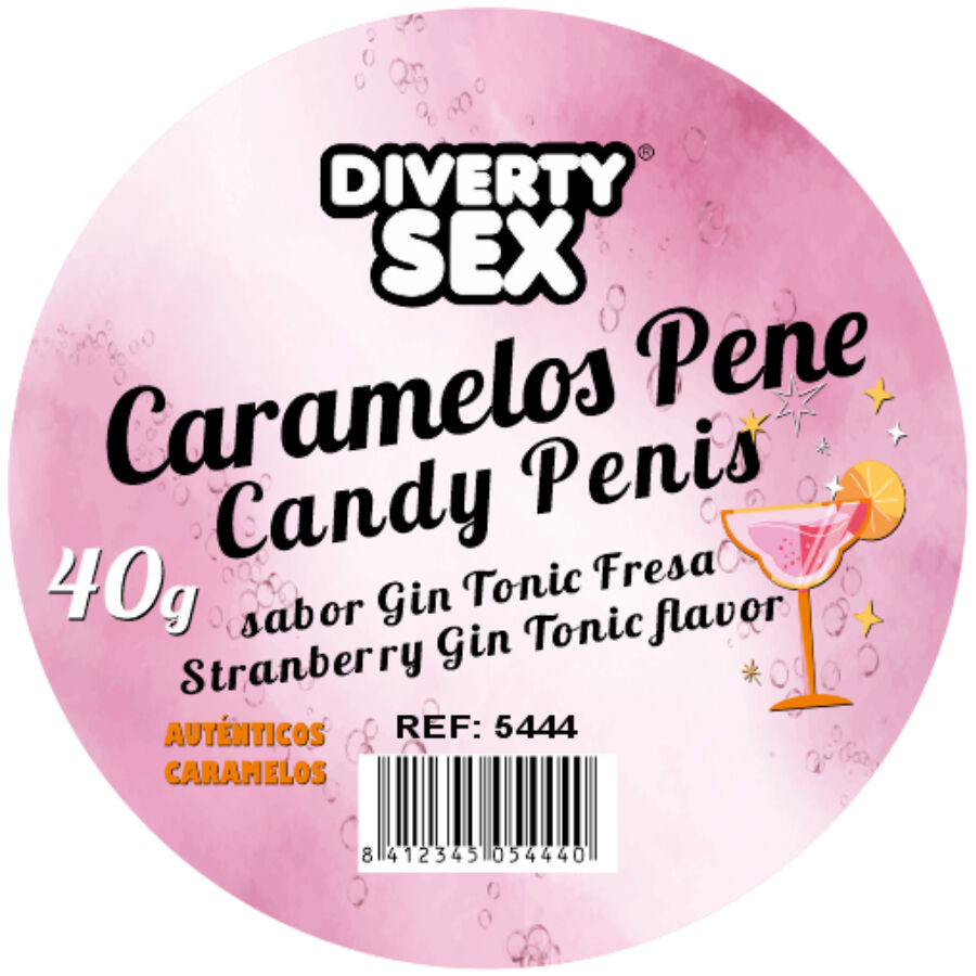 DIABLO PICANTE - 20 GIN & TONIC FLAVORED PENIS CANDIES