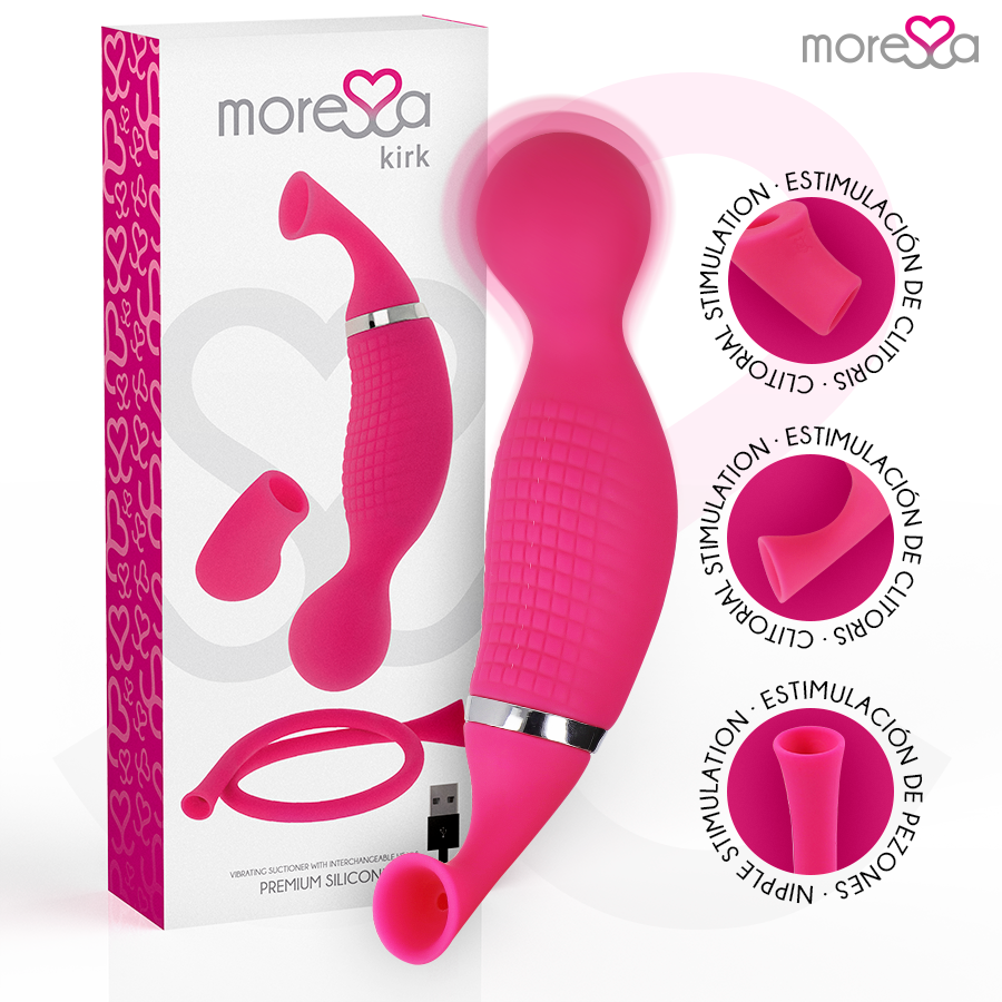 MORESSA - KIRK DUO STIMULATING WAVES + RECHARGEABLE PREMIUM SILICONE MULTI-FUNCTION MASSAGER