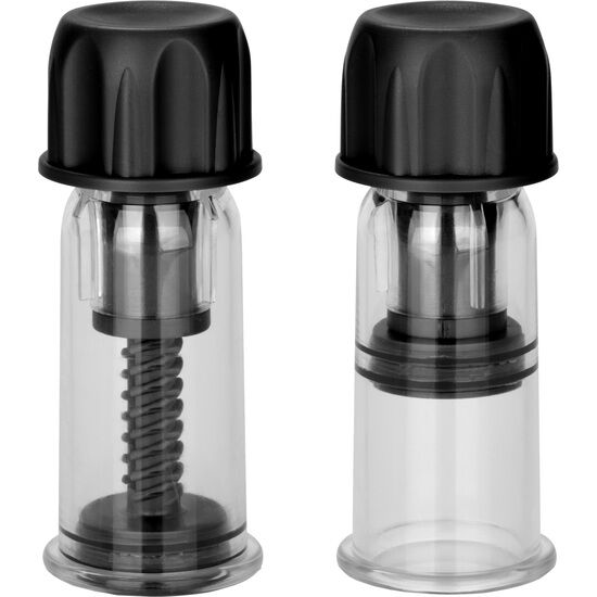 CALEXOTICS - COLT SUCTION CUPS WITH STIMULATING WAVES FOR THE NIPPLE, BLACK